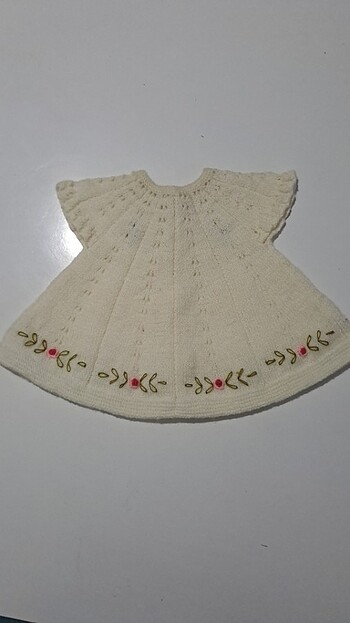 El örgüsü kız bebek yelek  - Görsel 2