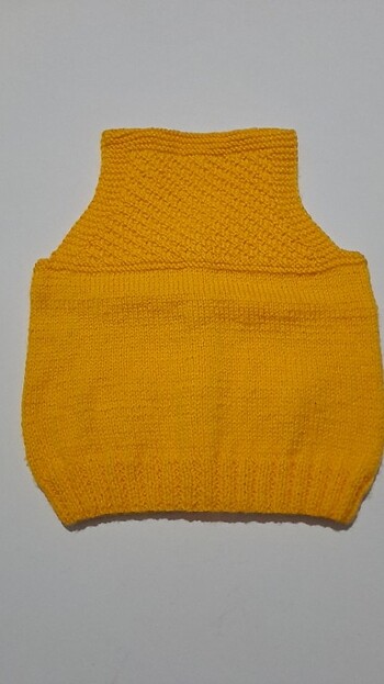 El Örgü erkek bebek yelek - Görsel 2