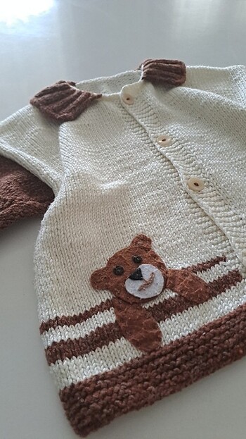 Ayicikli sapkalı takim hirka  - Görsel 2