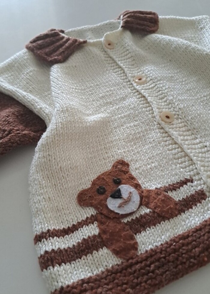 Ayicikli sapkalı takim hirka  - Görsel 2