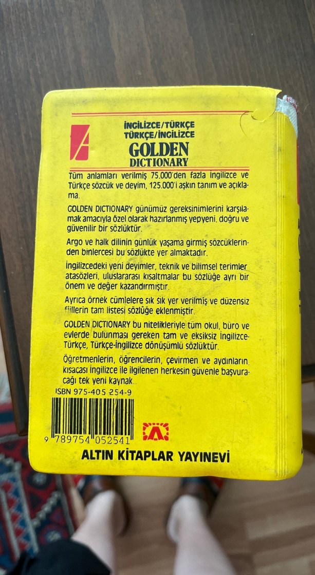Golden İngilizce-Türkçe Sözlük - Görsel 2