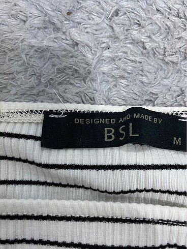 BSL FASHION çizgili uzun kollu çıtçıtlı body