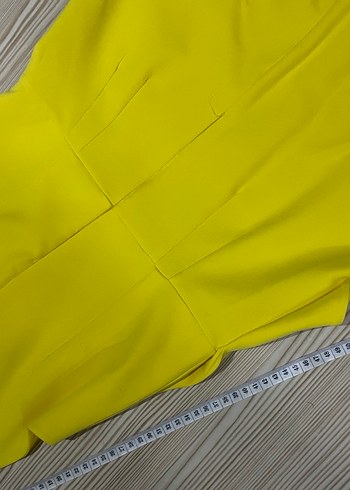 Sarı Pilili Kadın Uzun Tulum - Görsel 6