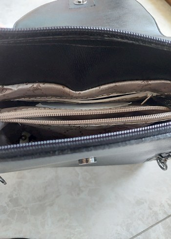 Siyah Deri Gotik Kadın Çanta - Görsel 5