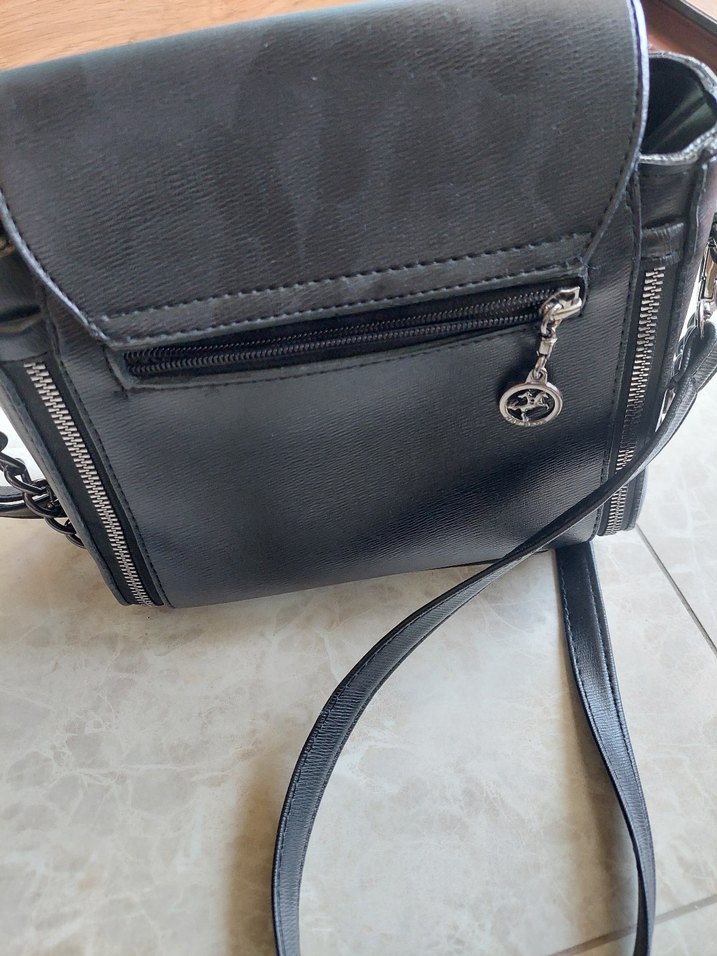 Siyah Deri Gotik Kadın Çanta - Görsel 3