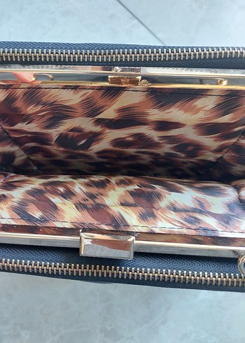 nas bag Siyah Deri Kadın Portföy Çanta - Görsel 5