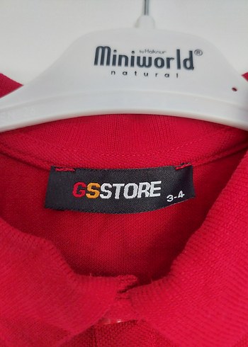 Bordo gs Erkek Çocuk Kısa Kollu Polo Tişört - Görsel 3