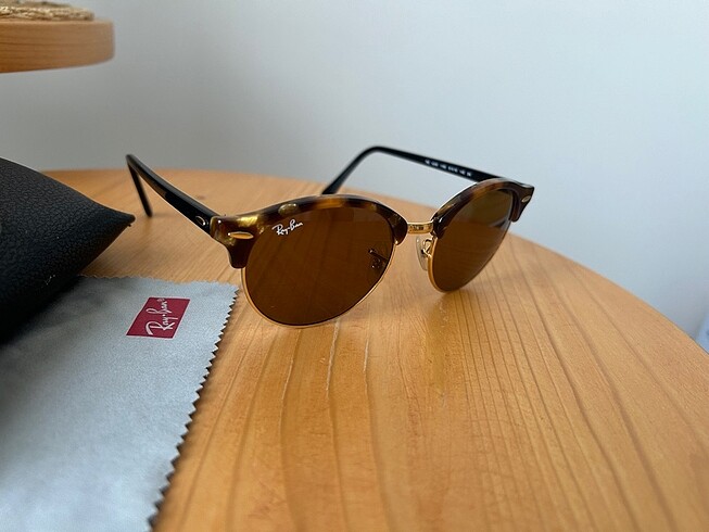 Clubmaster Kahverengi Rayban Gozluk