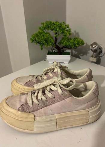 Lila Platform Topuklu Rahat Spor Ayakkabı - Görsel 2