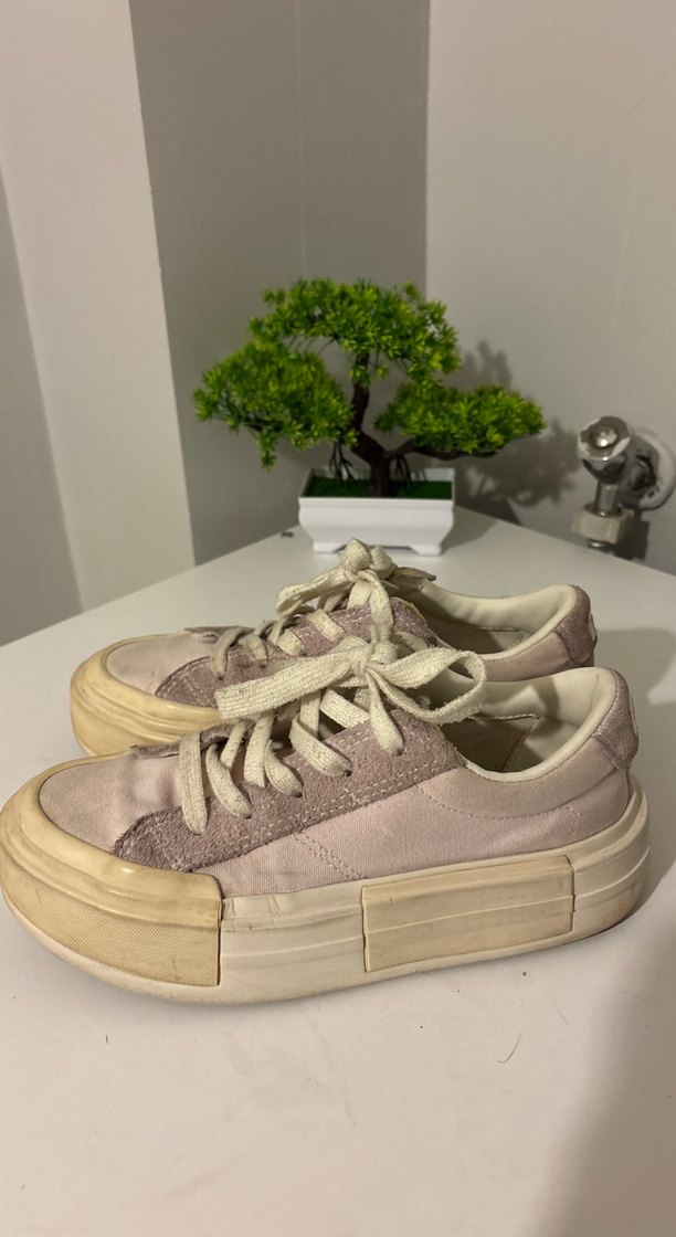 Lila Platform Topuklu Rahat Spor Ayakkabı - Görsel 2