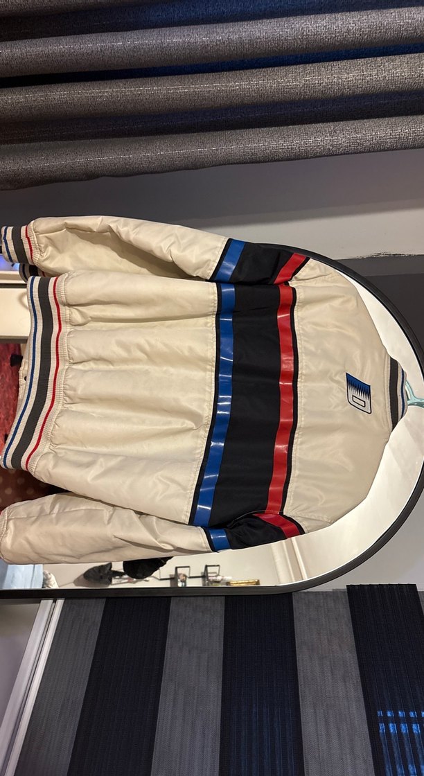 Beyaz Baskılı Rahat Kesim Erkek Ceket - Görsel 4