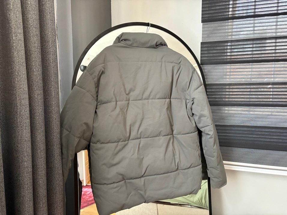 Gri Yeşil Midi Erkek Ceket - Görsel 3