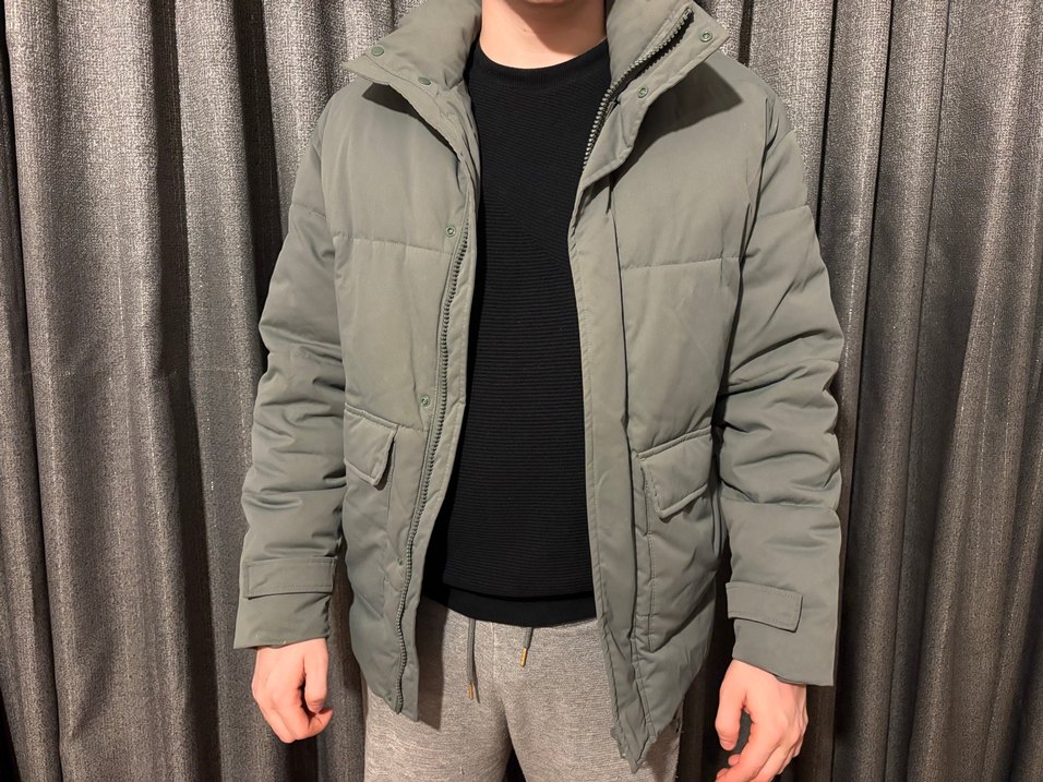 Gri Yeşil Midi Erkek Ceket - Görsel 2