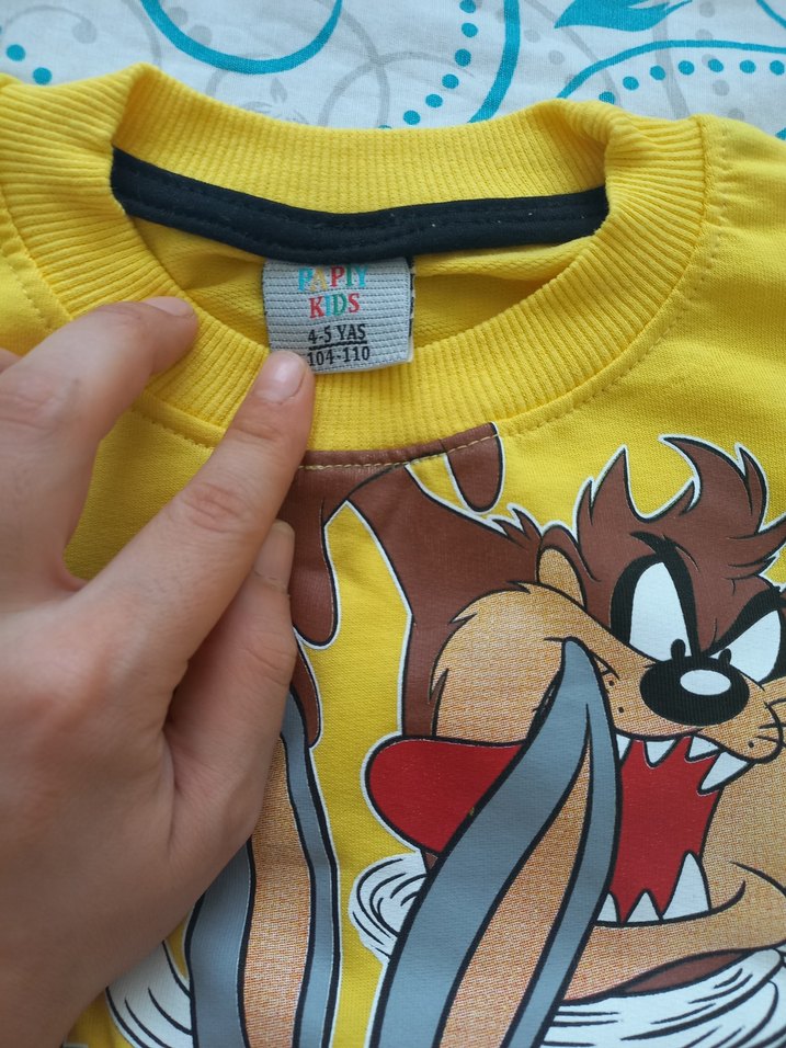 Sarı Baskılı Erkek Çocuk Eşofman Takımı - Görsel 3