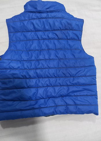 Erkek Çocuk Kot Yelek Fermuarlı Mavi - Görsel 2