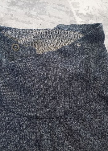 Gri Yüksek Yakalı Kadın Triko - Görsel 2