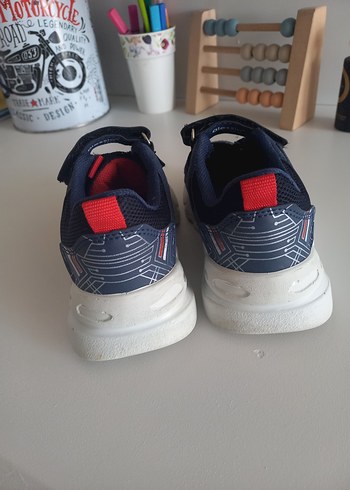 29 Beden mavi Renk Mavi Desenli Erkek Çocuk Spor Ayakkabı Velcro