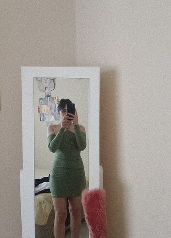 Haki Yeşili elbise
