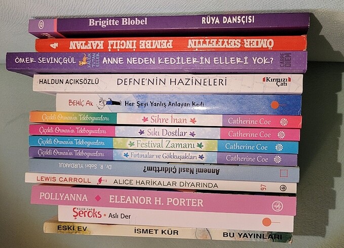  Karışık kitap serisi (kitap konfetisi - 14 adet) 