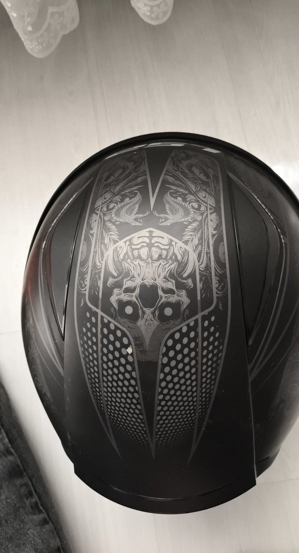LS2 rapid Siyah mat Desenli Biker Kask - Görsel 5
