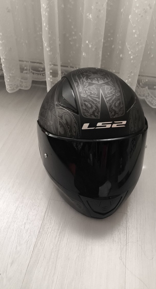 LS2 rapid Siyah mat Desenli Biker Kask - Görsel 2
