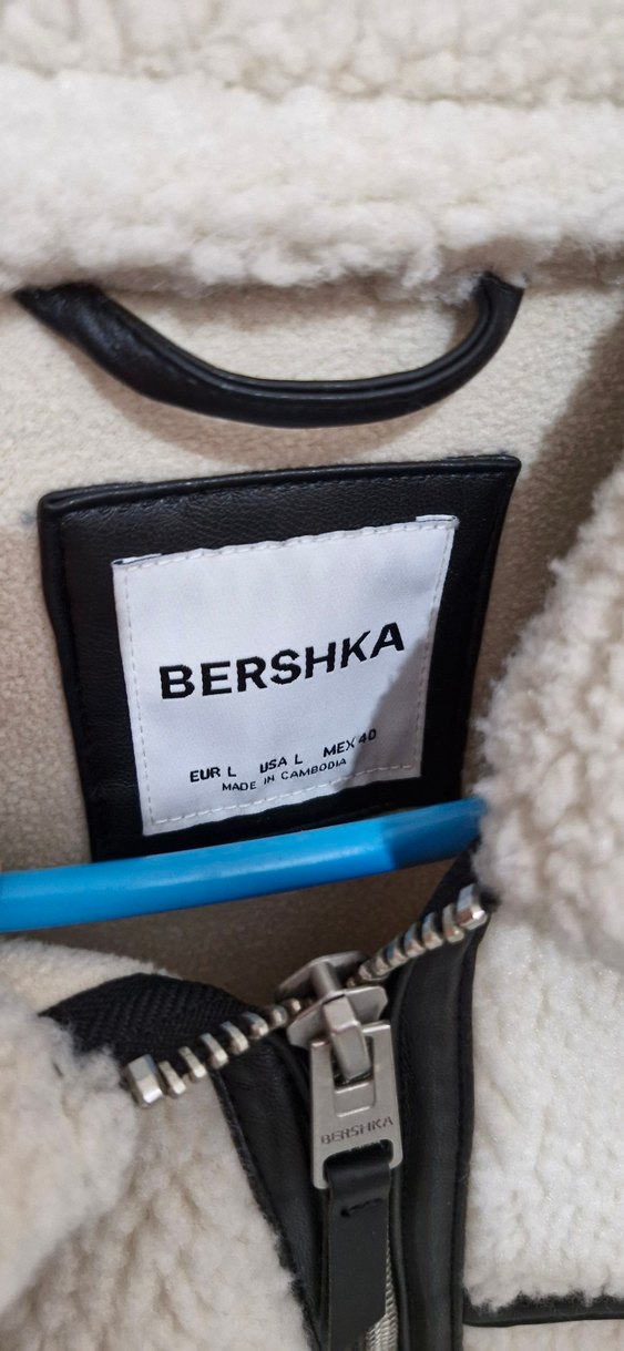 Bershka Beyaz Kürklü Erkek Ceket - Görsel 2