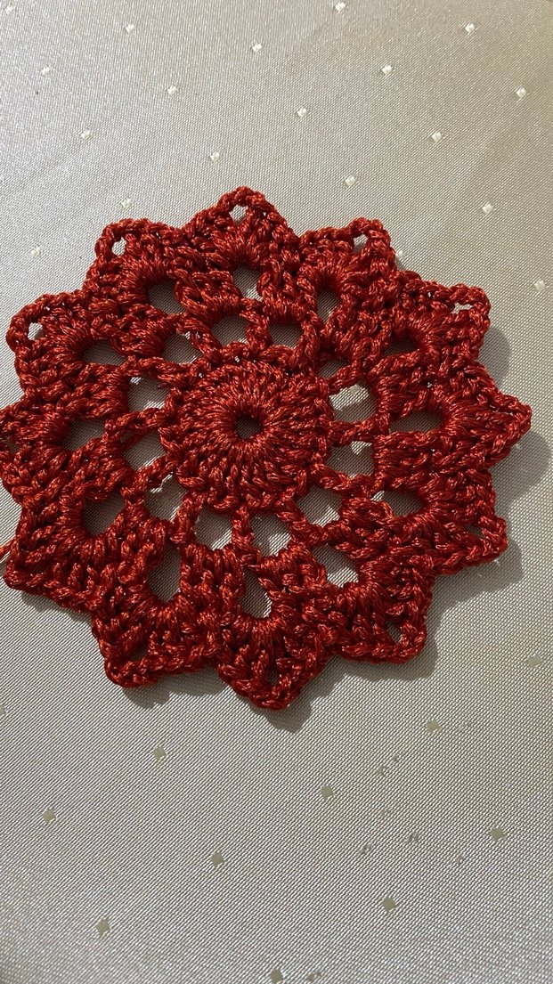 El Yapımı Bohem Turuncu Örgü Supla - Görsel 2