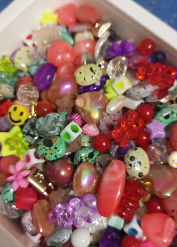 Renkli Karışık Boncuk Seti - Görsel 3