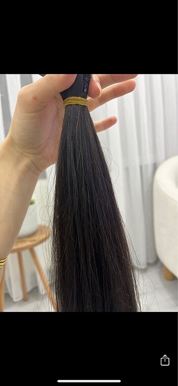 Orijinal koyu kumral kaynak saç - Görsel 2