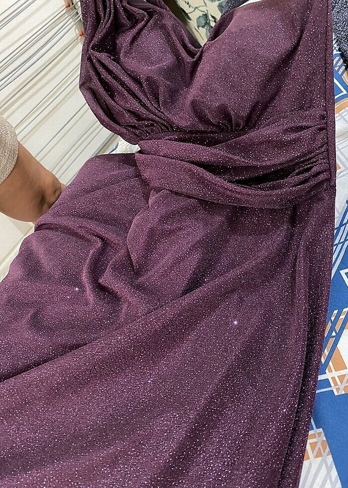 Simli abiye elbise - Görsel 3