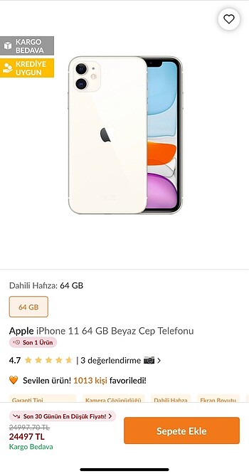 I phone 11 beyaz