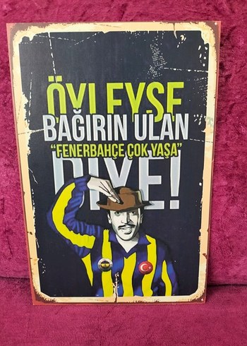 Diğer Fenerbahçe Temalı Retro Poster 18/28 cm