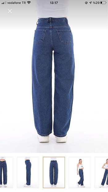 42 Beden lacivert Renk Plazzo kot jean