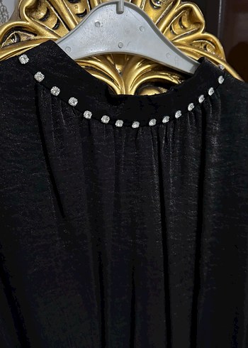 Uzun Siyah Gotik Elbise - Görsel 4