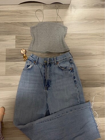 s Beden mavi Renk ZARA KOT PANTALON