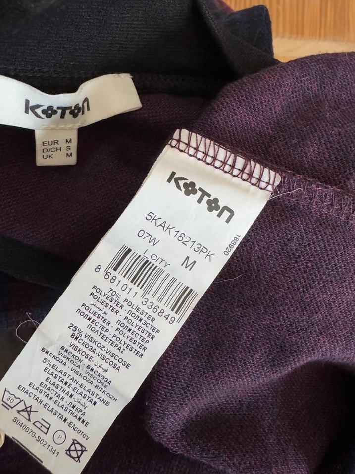 Bordo Lacivert Kareli Kadın Triko - Görsel 4