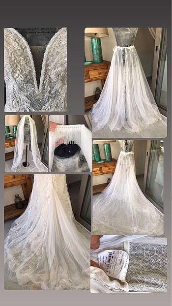 Aysira dantel gelinlik - Görsel 8