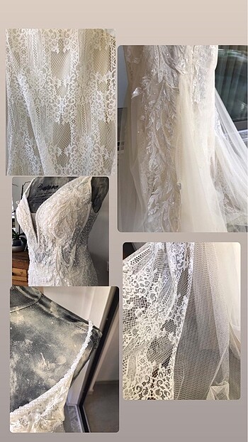 Aysira dantel gelinlik - Görsel 5