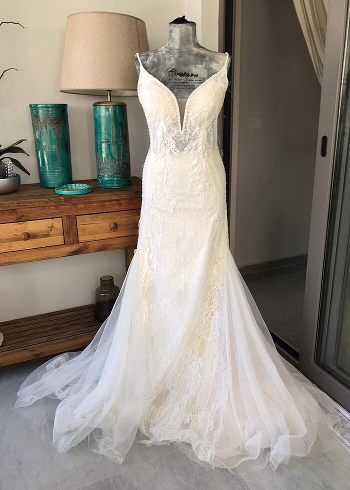 Aysira dantel gelinlik - Görsel 3