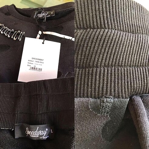 Transparan detaylı eşofman takımı - Görsel 7