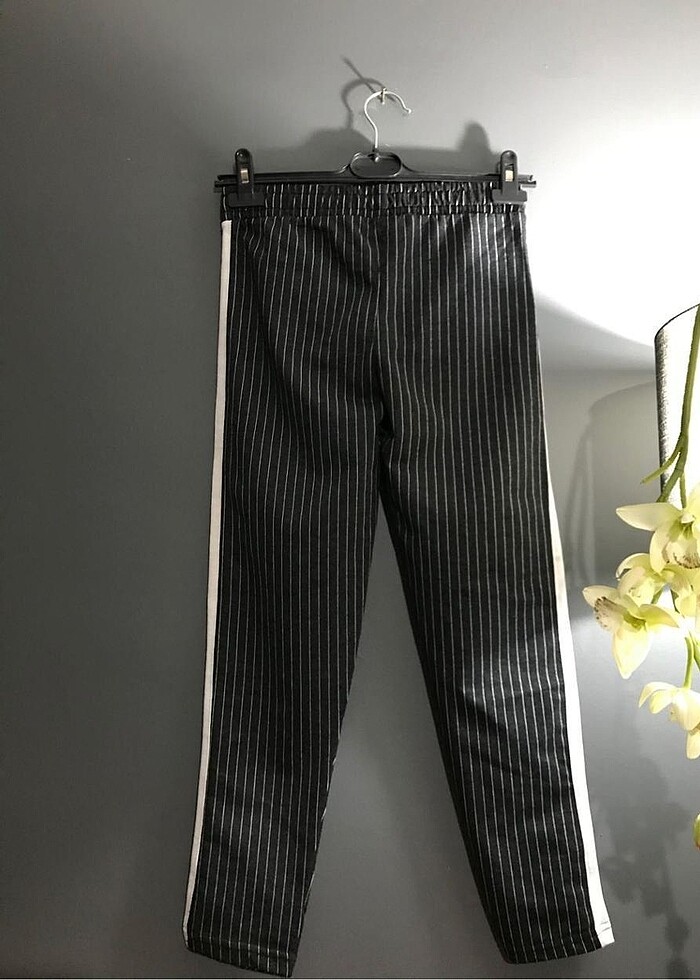 Beli lastikli çigili pantolon - Görsel 4