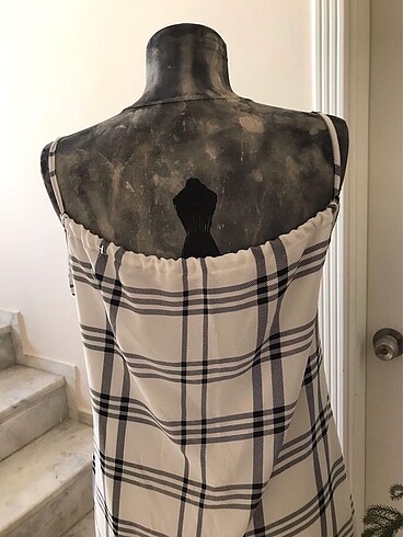 Askılı şifon yazlık elbise - Görsel 6