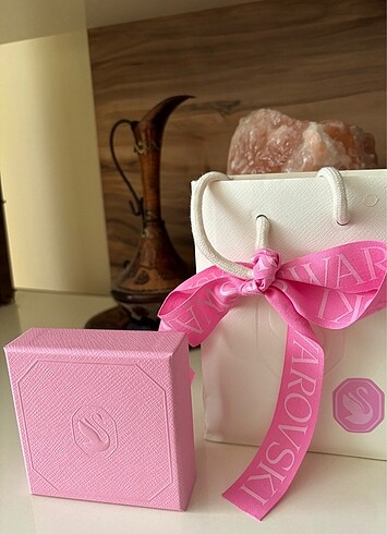 Beden pembe Renk Swarovski Teddy Kolye