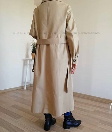 s Beden camel Renk Trençkot
