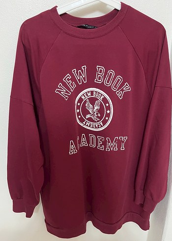 Bordo Kadın Uzun Kollu Sweatshirt