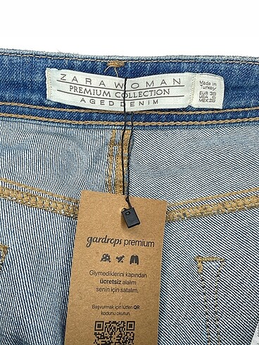 38 Beden mavi Renk Zara Jean / Kot %70 İndirimli.
