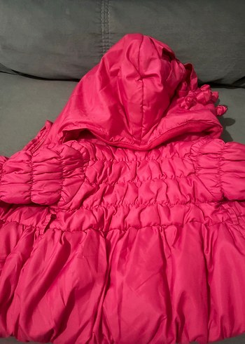 Kız Çocuk Pembe Fermuarlı Mont - Görsel 3