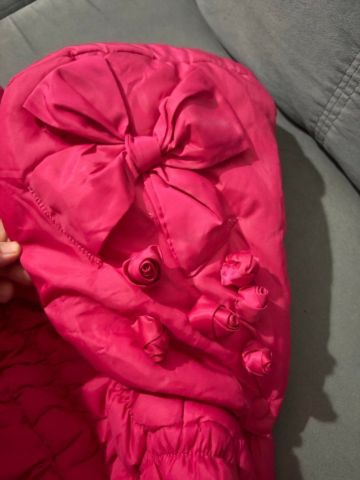 Kız Çocuk Pembe Fermuarlı Mont - Görsel 4