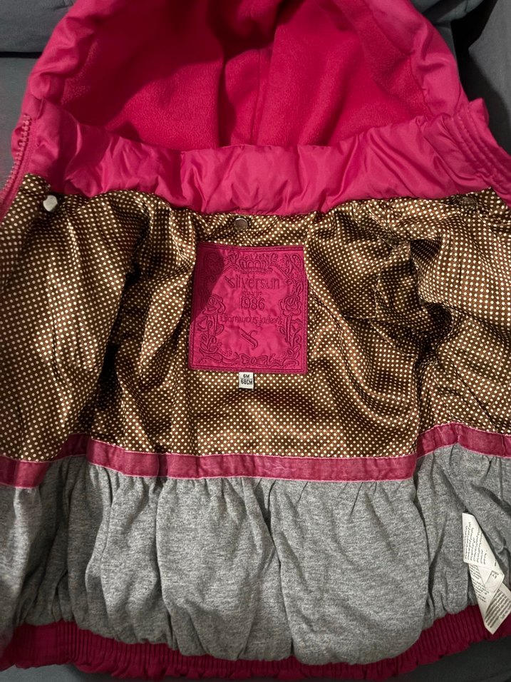 Kız Çocuk Pembe Fermuarlı Mont - Görsel 2