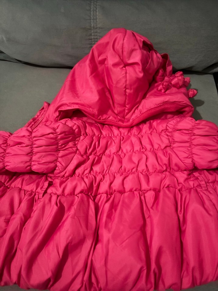 Kız Çocuk Pembe Fermuarlı Mont - Görsel 3